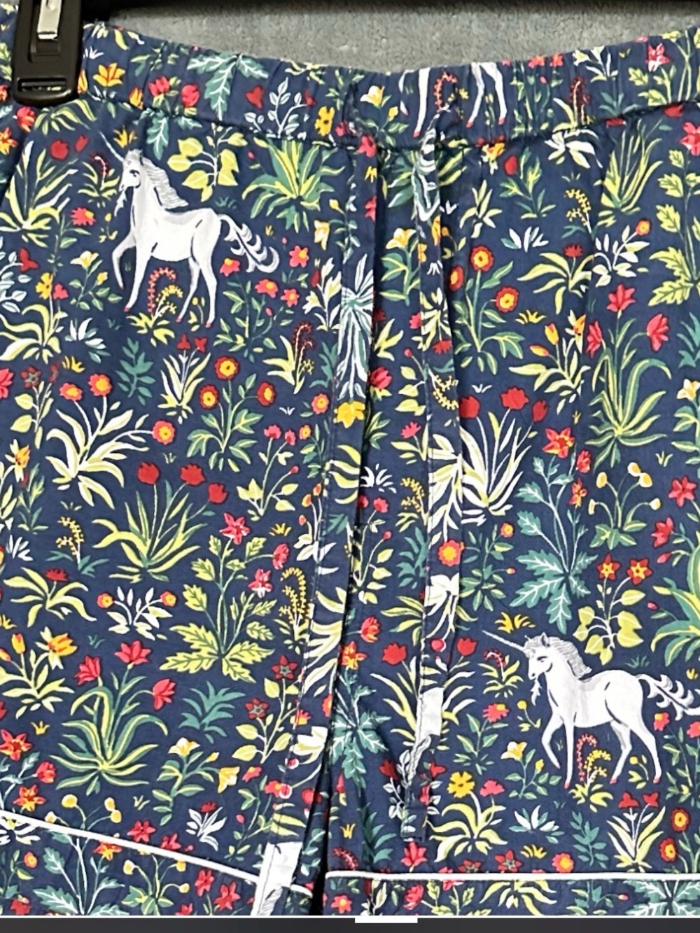 Printfresh Unicorn’s Garden Pajama Sleep Shorts Medium Organic Cotton